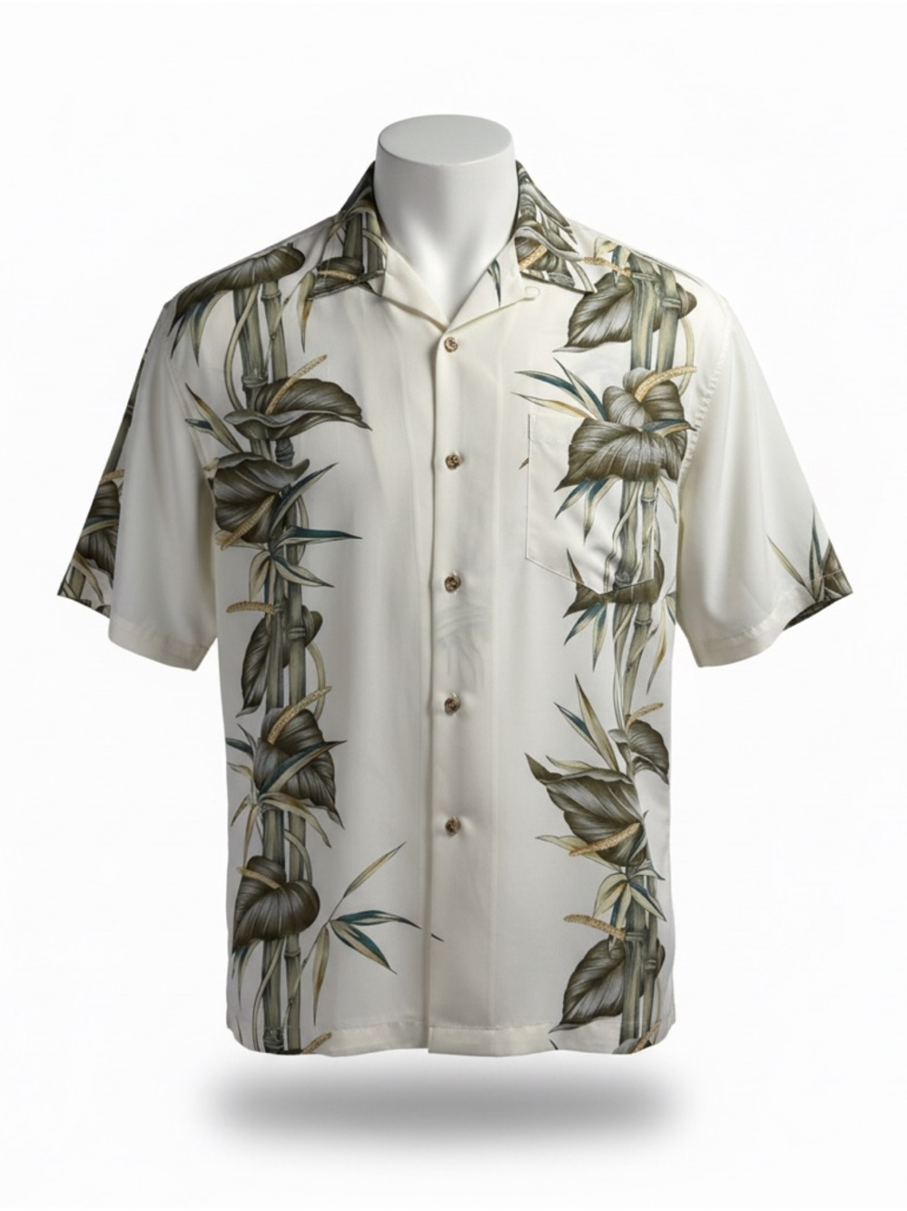 SPLATT Hawaiian Shirt XL Microfiber Tropical Resort Button Up